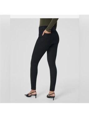 SPANX Black Pull On Skinny Jeans High Waist